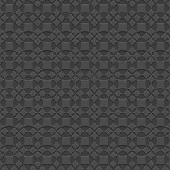 Wall Mural - black 3d seamless geometric pattern