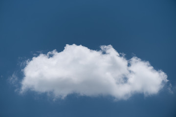 Wall Mural - beautiful single clouds on blue sky