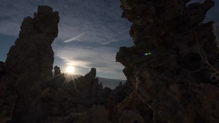 Wall Mural - Mono lake Tufa Towers Against Beautiful Blue Sunset Sky