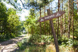 Radweg Schild im Wald