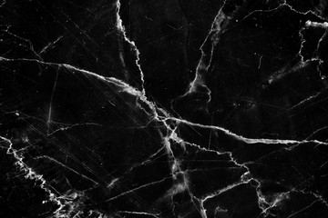 Wall Mural - black marble have white pattern texture, use for product design.