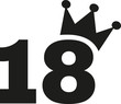 18th Birthday number crown