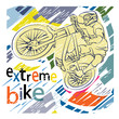 Graphics for T-shirts, extreme sports, cycling.
