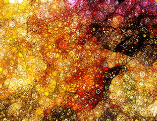 Poster - color abstract background with beautiful multicolored mosaic structure.