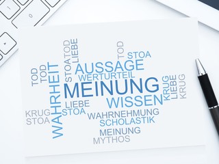 Canvas Print - Meinung