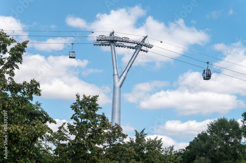 Photo Gondelbahn im Wuhletal in Berlin - IGA 2017 - Internationale Gartenausstellung