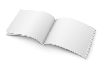 Poster - Blank open magazine template. Wide format