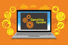 OS Operating System On Laptop