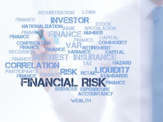 Canvas Print - Financial risk