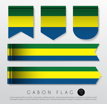 Set Of World Flag Ribbon Template : Vector Illustration