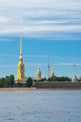 The Peter and Paul Fortress is the original citadel of St. Petersburg, Russia, founded by Peter the Great in 1703 and built to Domenico Trezzini's designs from 1706-1740.