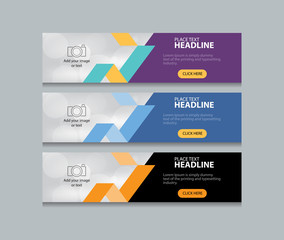 Wall Mural - abstract web banner design template
