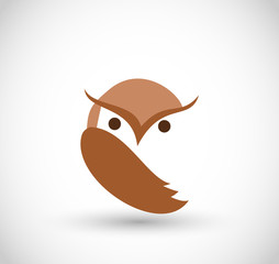 Wall Mural - Owl icon vector