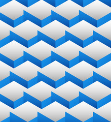 Leinwandbilder - Cubes seamlessly repeatable pattern, 3d geometric background.