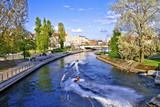Fototapeta Miasto - Brda River in Bydgoszcz City - Poland