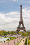 Fototapeta Boho - The Eiffel Tower seen from Trocadero, Paris, France.
