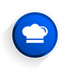 Aufkleber - cook flat icon with shadow on white background, blue modern design web element