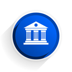 Aufkleber - museum flat icon with shadow on white background, blue modern design web element