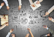 © Sergey Nivens - Build your business team . Mixed media