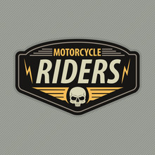 Motor Racing Emblem,sticker,arms,vector Illustration