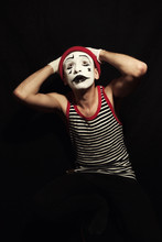 Mime On Black Background