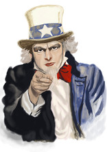 Uncle Sam. Digital Painting.