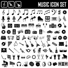 Musical Instruments Icon Set