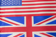 USA and United Kingdom flags