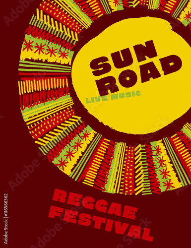Dekoracja na wymiar  reggae-muzyka-klasyczna-koncepcja-kolor-plakat-wektor-w-stylu-jamajki