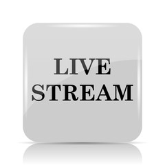 Canvas Print - Live stream icon