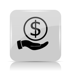 Poster - Money in hand icon