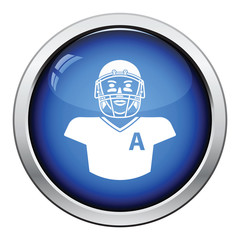 Poster - American football player icon