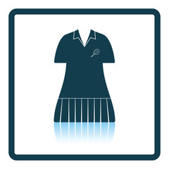 Sticker - Tennis woman uniform icon