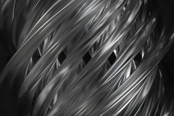 Poster - 3d rendering abstract glass twist background