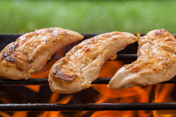 Canvas Print - Chicken  barbecue