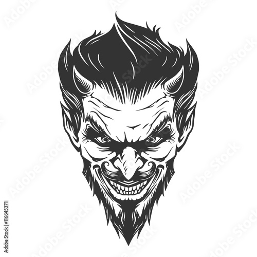 Devil head illustration
