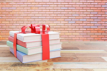 Poster - Book stack with ribbon