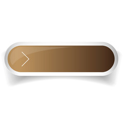 Wall Mural - Brown glossy web bar button vector