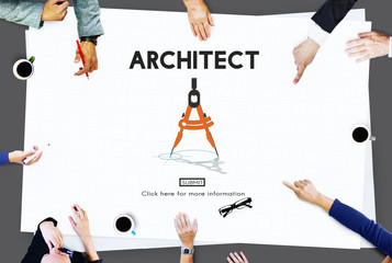 Wall Mural - Architect Architecture Design Infrastructure Construction Concep