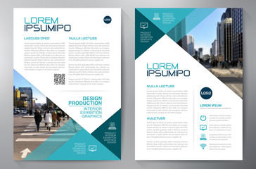 Business brochure flyer design a4 template.