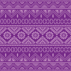 Wall Mural - purple native american ethnic pattern