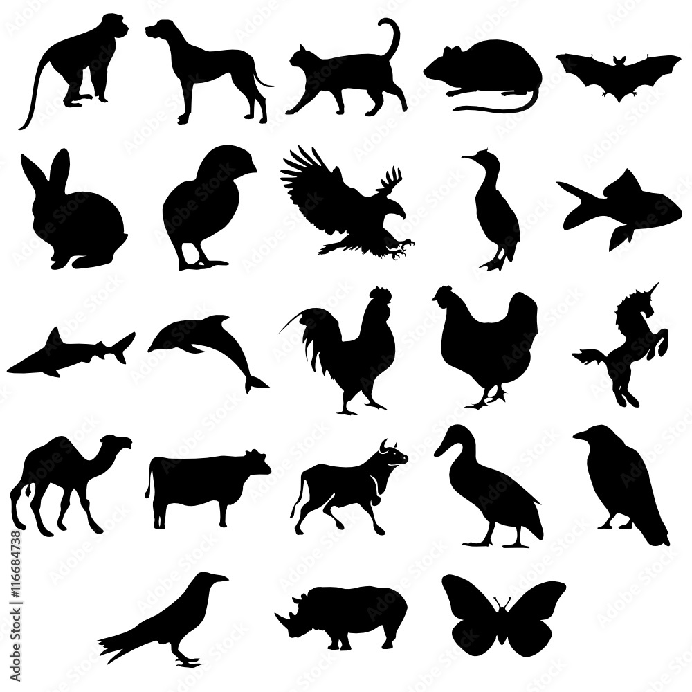 Ikony zwierząt - obrazy, fototapety, plakaty 