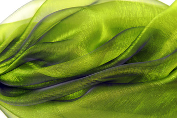 Poster - closeup of the wavy organza fabric