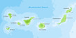 Kanarische Inseln - Landkarte