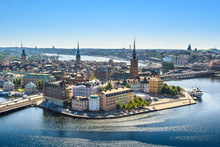 View Of The Old Town Or Gamla Stan In Stockholm, Sweden