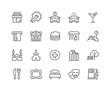 Line Points of Interest Icons