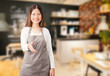 © phonlamaiphoto - business owner with bakery shop background