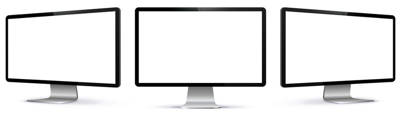 Poster - PC Monitor Vector Illustration.
