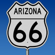 Sign for Route 66 in Arizona