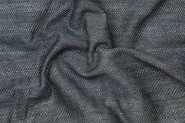 Poster - wavy on jeans texture for pattern and background